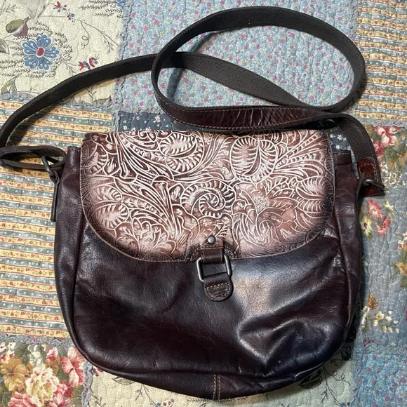 Jack Georges Leather Cross Body Bag - Picture 1 of 6